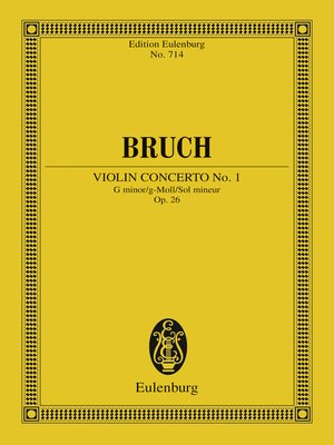 cover image of Violin Concerto No. 1 G minor
